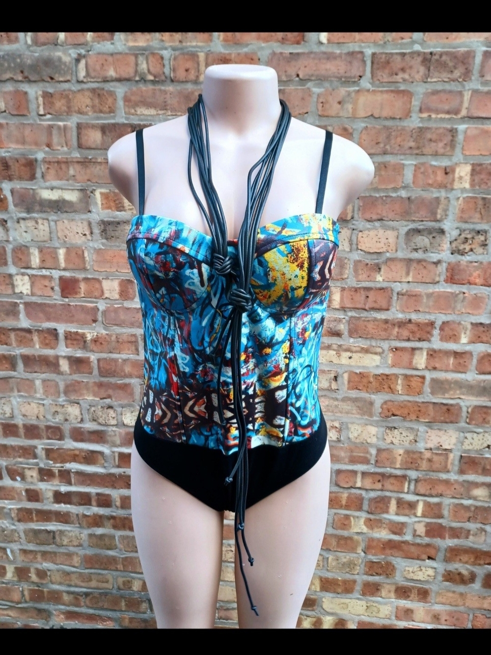 Avant Garde Rubber Statement Necklace